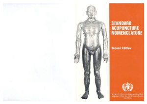 standar acupuncture nomenclature 2nd edition
