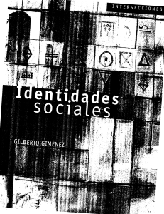 Identidades sociales-Gilberto Gimenez