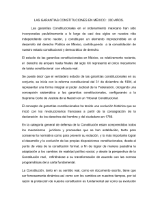 LAS GARANTIAS CONSTITUCIONES EN MÉXICO
