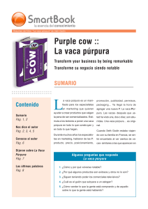 Resumen libro La vaca púrpura