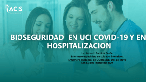 Bioseguridad en UCI COVID-19 y en Hospitalización
