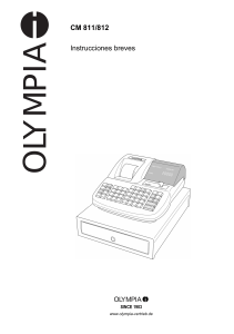 Manual rapido caja registradora olimpia CM812
