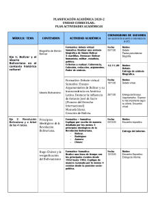 DGSA  Plan de Clases 2020-2 - Pensamiento Bolivariano 