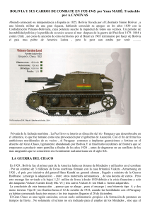 Bolivia y sus carros de combate 1932-1945