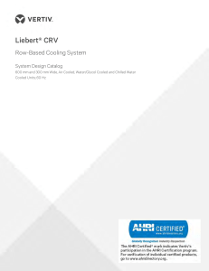 liebert-crv-row-based-cooling-system-design-manual