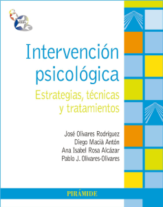 Intervención psicológica. Estrategias, técnicas y tratamientos