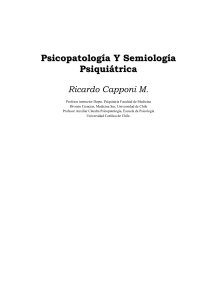 Cappon Ricardo - Psicopatologia y semiologia psiquiatrica