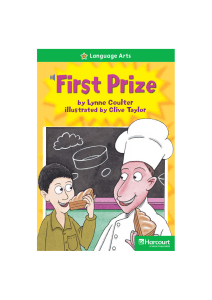 Language arts- First prize