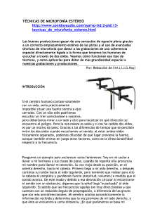 Tecnicas de microfonia estereo