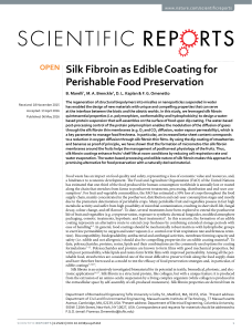 Silk Fibroin as Edible Coating for Perishable Food (2)