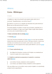 Coma - Wikilengua2