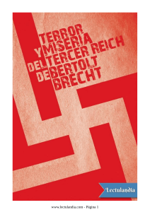 Terror y miseria del Tercer Reich - Bertolt Brecht