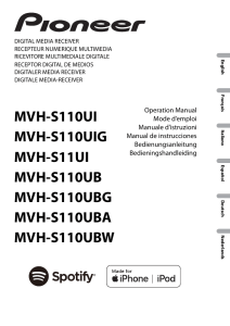 manual pioneerMVH-S110UB  nl en fr de it es