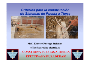 Criterios TOMA DE TIERRA CON PLETINA SPT