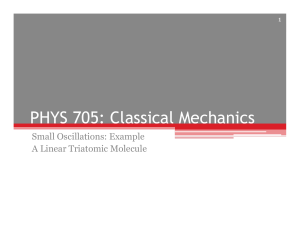 Classical Mechanics. Small Oscillations Examples