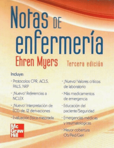 Notas de Enfermería 3ª Edición Ehren Myers
