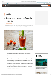 #Receta muy mexicana  Sangrita + Historia   Gourmet de México