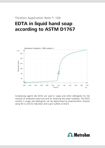 EDTA in liquid hand soap