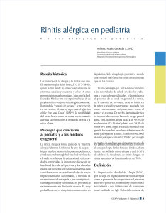 Rinitis Alérgica en Pediatría