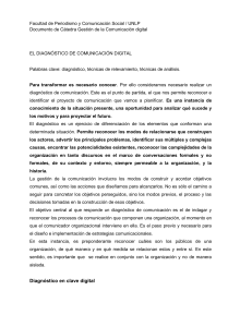 EL DIAGNÓSTICO DE COMUNICACIÓN DIGITAL
