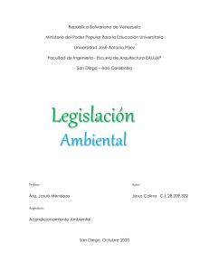Legislacion Ambiental