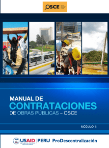 MANUAL DE CONTRATACIONES DE OBRAS PUBLIC