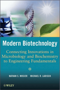 Modern Biotechnology  Connecting Innovations in Microbiology and Biochemistry to Engineering Fundamentals (2009)