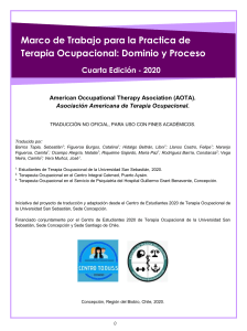 Marco de trabajo de Terapia Ocupacional 4° Ed. (Español) - Solo fines académicos