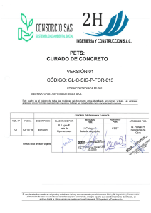 GL-C-SIG-P-FOR- 013 PETS CURADO DE CONCRETO