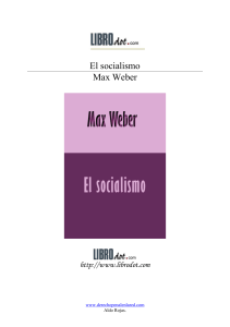 el socialismo-max weber