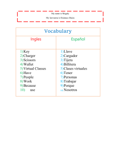 Vocabulary