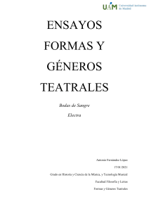 ENSAYOS FORMAS Y GÉNEROS TEATRALES