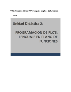 UD2ProgramacindePLCS Lenguajeenplanodefunciones