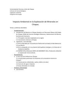 Impacto ambiental en la Explotación de Minerales en Chiapas
