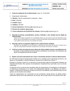 DR-SIG-FO-040 INFORME DE REFERENCIACIÓN DE MEJORES PRÁCTICAS