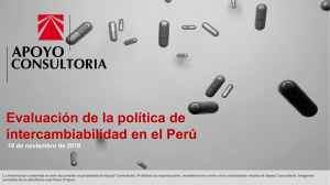 Evaluación de la política de intercambiabilidad en el Perú