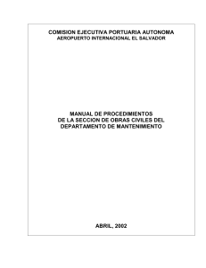 Manual de Procedimientos de la Sección de Obras Civiles - AIES