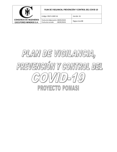 Plan Vigilancia - COVID 19  -  POMASI