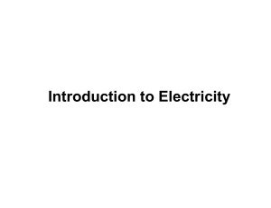 Intro to Electricity