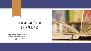 1. objetivos, caracteristicas, aplicaciones de la Investigacion de Operaciones
