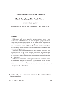 Texto-Telefonia celular la cuarta ventana