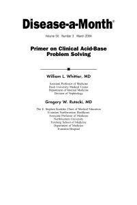 Primer on clinical acid-base problem solving