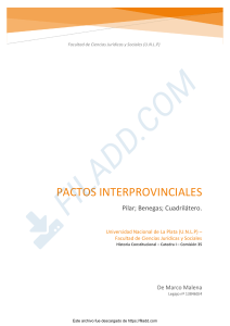 Pactos interprovinciales