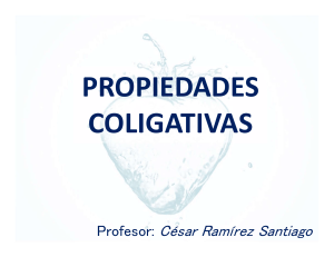 PROPIEDADES COLIGATIVAS FISICOQUÍMICA 2020 RAMSANCE