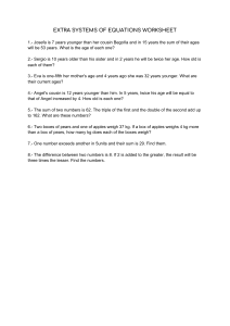 Equations systems worksheet