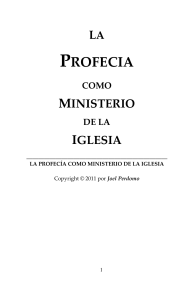 LA PROFECIA COMO MINISTERIOSDE LA IGLESIA - JOEL PERDOMO