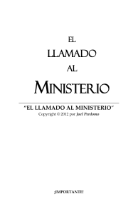 EL LLAMADO AL MINISTERIO - JOEL PERDOMO