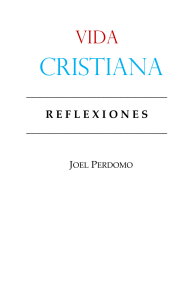 VIDA CRISTIANA, REFLEXIONES - JOEL PERDOMO