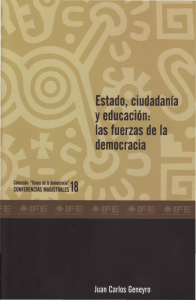 Estado, ciudadanía y educación: las fuerzas de la democracia