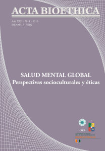 salud mental global: perspectivas socioculturales y eticas